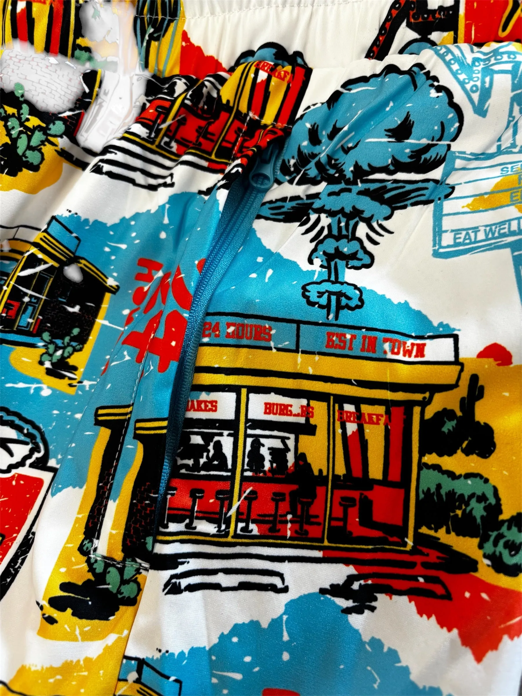 24 Hour Diner All Over Print Shorts