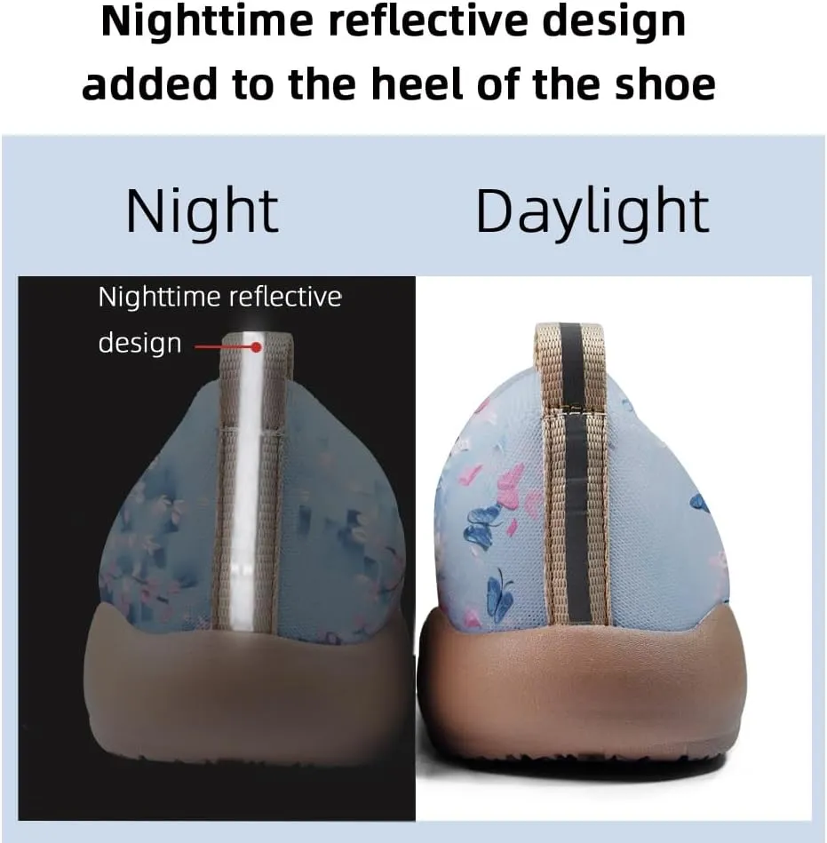 Art Painted Shoes for Women Knit Slip On Loafers Lightweight Casual Walking Sneaker