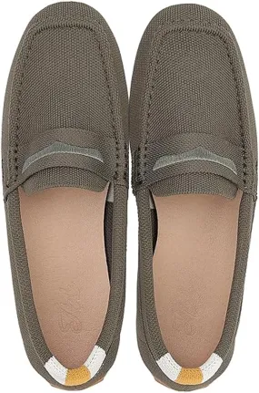 Bealin Womens Knit Driving Loafers Slip On Flat Boat Shoes Penny Breathable Moccasins Knit Loafers Shoes