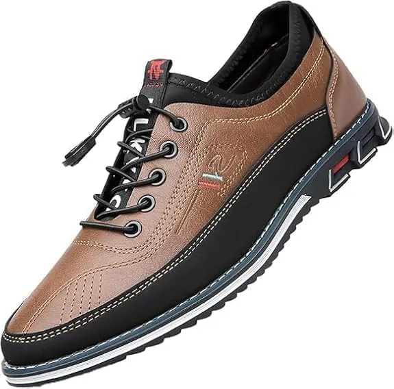 Buybuymen Men's Orthopedic Dress Shoes, Comfort Driving Working Walking Party Formal Oxfords