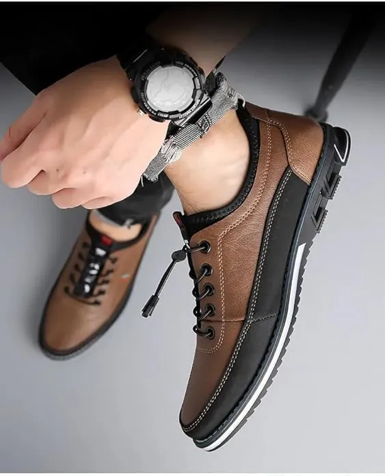 Buybuymen Men's Orthopedic Dress Shoes, Comfort Driving Working Walking Party Formal Oxfords