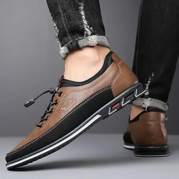 Buybuymen Men's Orthopedic Dress Shoes, Comfort Driving Working Walking Party Formal Oxfords