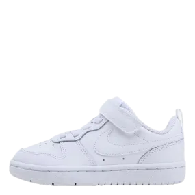 Court Borough Low 2 Little Kids' Shoes WHITE/WHITE-WHITE