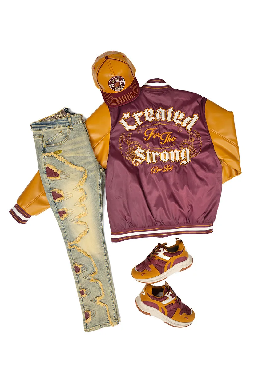 Created For The Strong Jacket Bundle, Bitten Denim Jeans, and P.O.T. Strapback Hat (Sneakers not included)