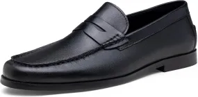 Jouesn Men's Dress Shoes Premium Leather Penny Loafers for Men Slip-On Formal Dress Loafers for Men