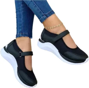 Ladmiple Sneakers For Women Walking Shoes Black Women’s Low Top Canvas Sneakers Slip On Platform Sneakers Casual Walking Shoes Dressy Summer Fashion Cute Comfortable Flats Loafers