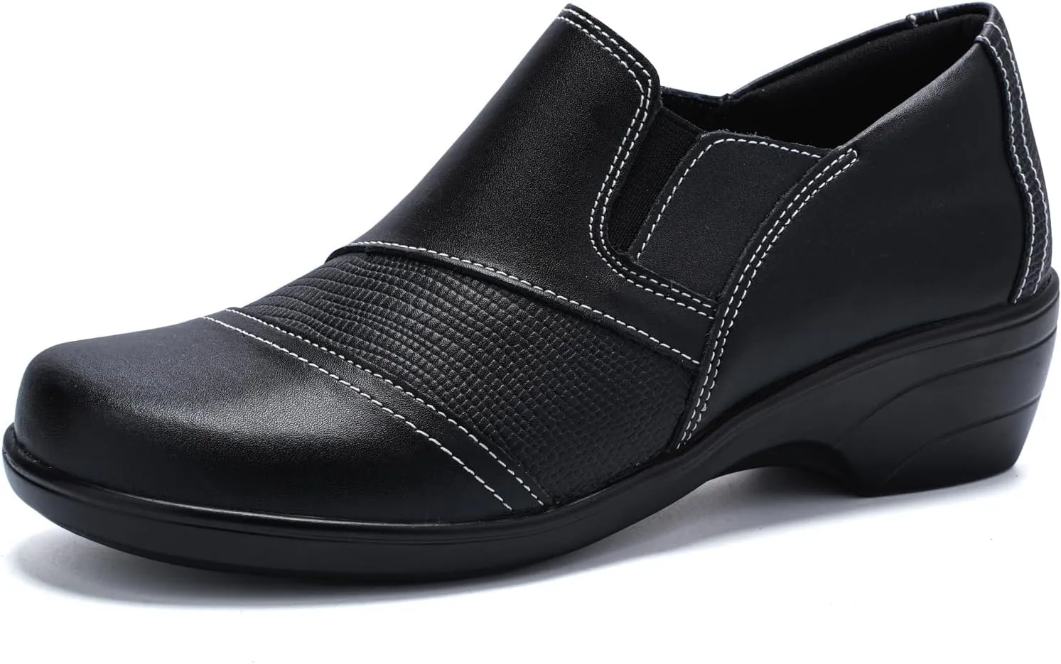 Loafers for Womens Comfort Leather Slip On Dress Shoes for Office Business