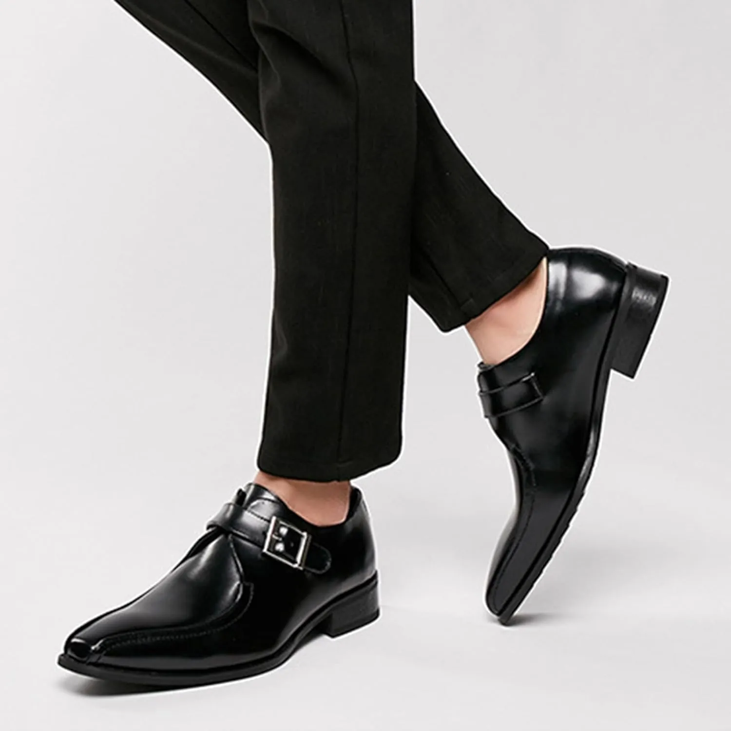 Men Italian Luxury Oxfords Men's Fashion Classic Pointed Toe Lace Up Low Top Leather Dress Shoes Brogue Tuxedo Comfortable Business Party Formal Oxford
