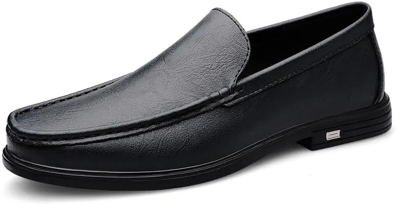 Men's Patent Leather Slip-On Loafers Shoes Men Business Wedding Dress Shoes