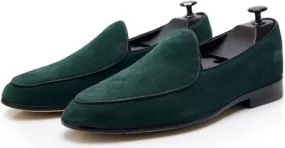 Santimon Men's Loafers Slip On Casaul Dress Genunie Leather Penny Loafers Prom Wedding Formal Business Mocasines Suede Tuxedo Shoes for Men