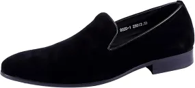 Santimon Men's Loafers Slip On Formal Dress Shoes Suede Leather Penny Loafers Business Casual Fashion Walking Shoes for Men