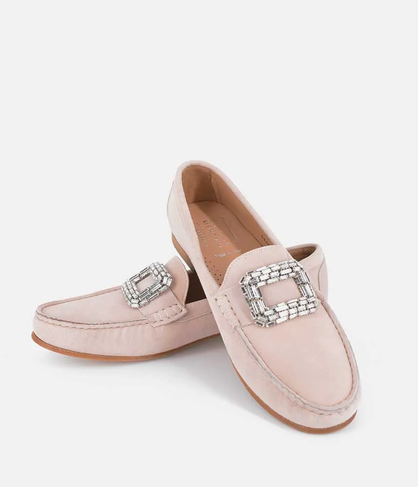 Vittoria Mengoni Stylish Beige Loafers